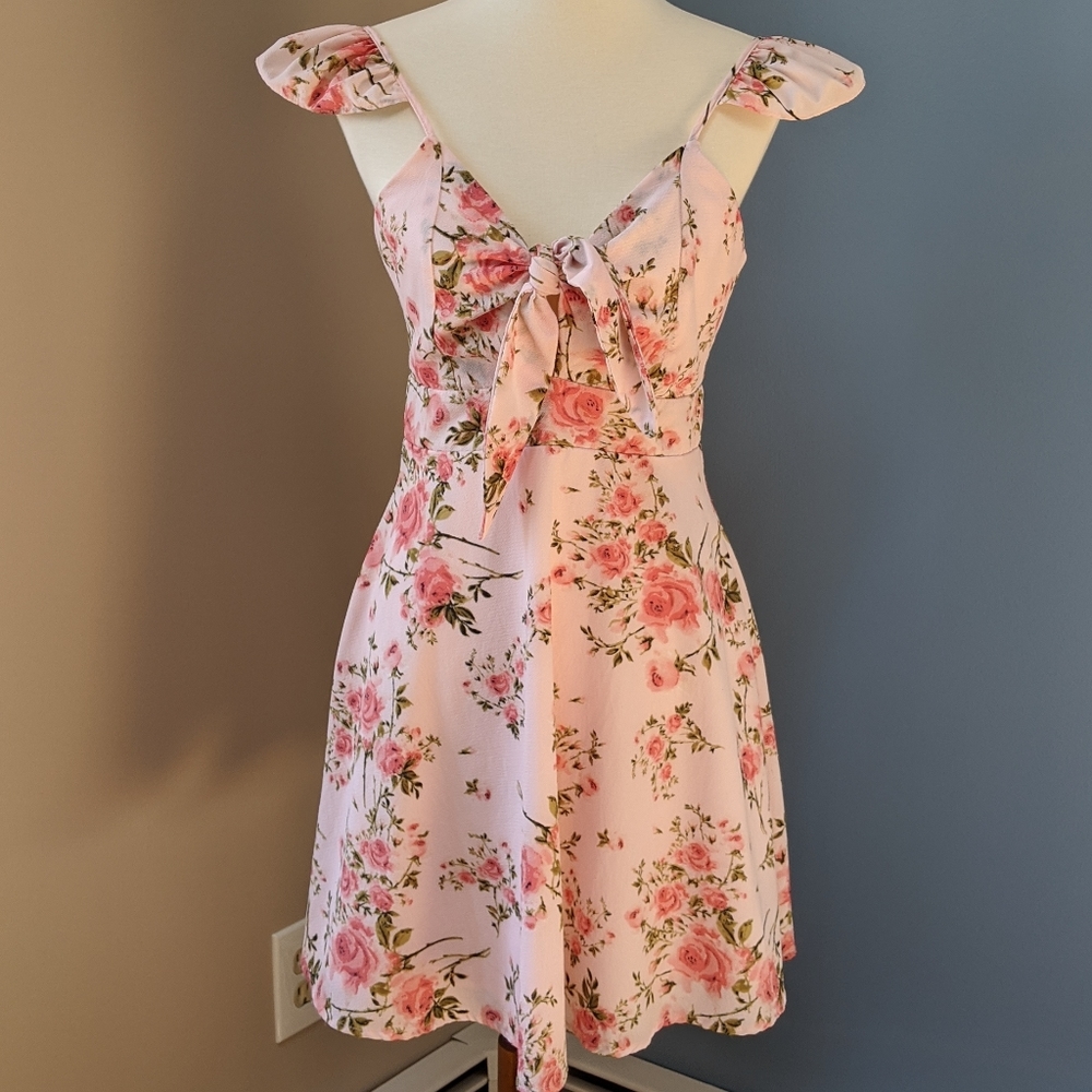 Pink Floral Dress